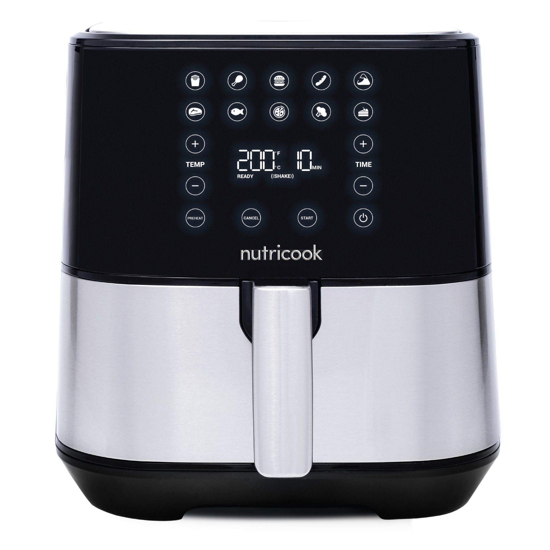 قلاية هوائية من Nutricook، بقوة 1700 واط، سعة 5.5 لتر، موديل NC-AF205 | أسود