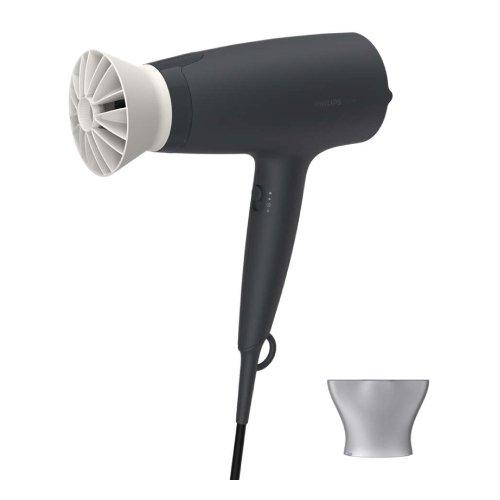 Philips Hair Dryer with Combination of Heat and Speed for Quick and Easy Styling, 1600W, 3 Heat Settings | Black