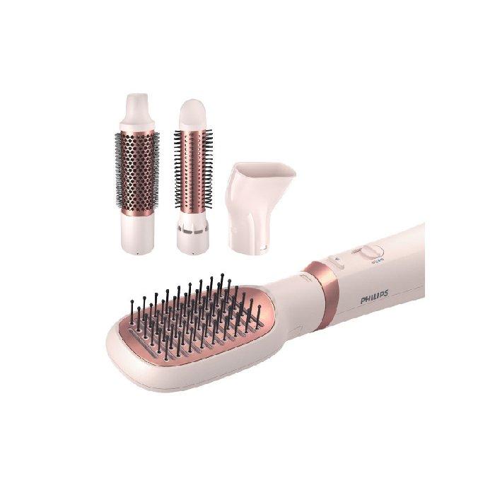 Philips 3000 Series Air Styler for Drying and Styling with Ionic Care, 800W, 3 Heat Settings, 4 attachments | Rose/Gold
