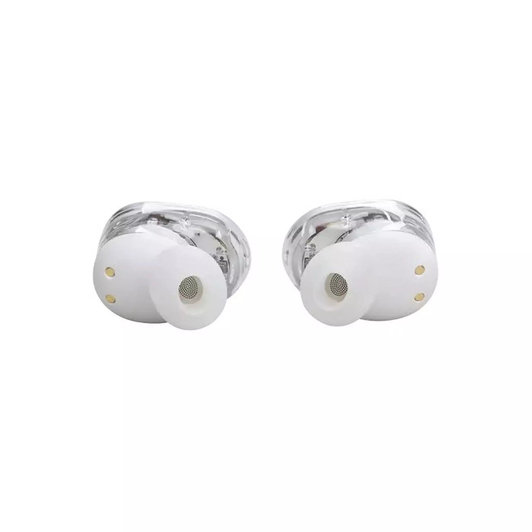 سماعات JBL Tune Buds بتقنية إلغاء الضوضاء النشطة Ghost Edition باللون الأبيض