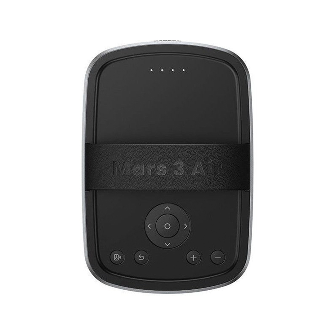 بروجيكتور نيوبولا مارس 3 إير المحمول بدقة 1080p مع Google TV و Netflix مدمج، 400 ANSI لومن وبطارية 2.5 ساعة | أسود