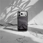  كڤر حماية بنمط الجبال مع MagSafe لهاتف iPhone 17 Pro Max | أسود 