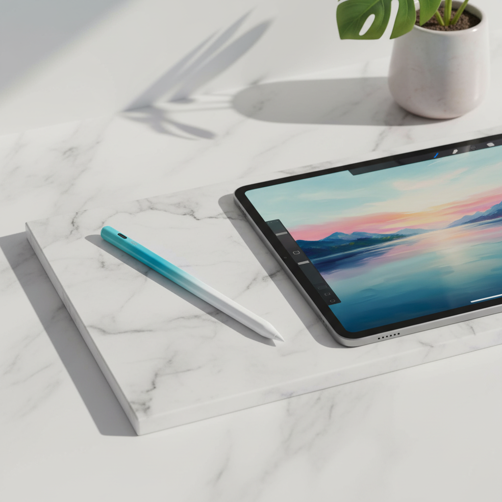 LZEL Protouch Neo iPad Pencil With Palm Rejection | Blue / White