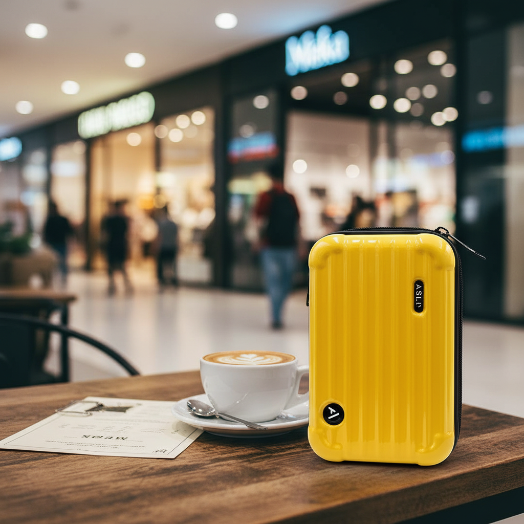 Asli Global Hard Shell Amenity Case Travel Bag |Yellow