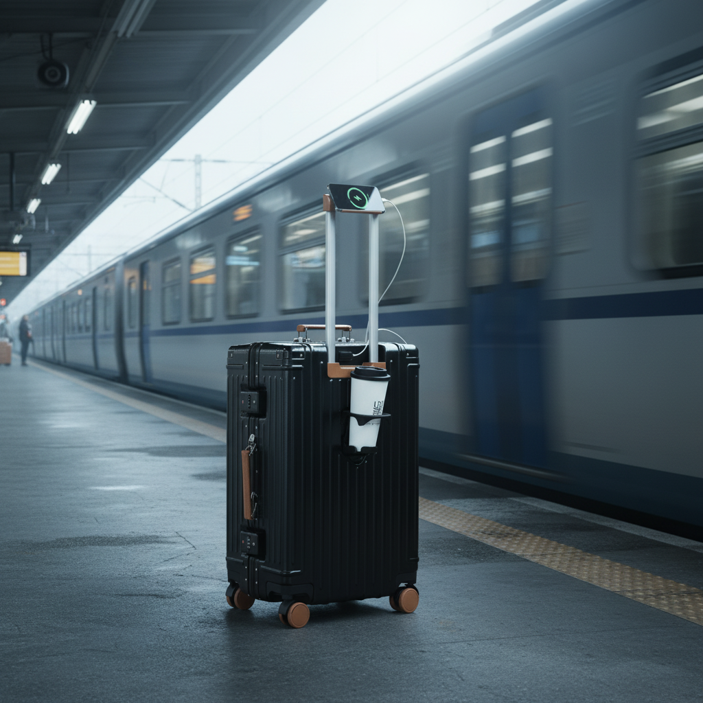 Trolly ABS Suitcase 4 Wheels 26 Inch | Black