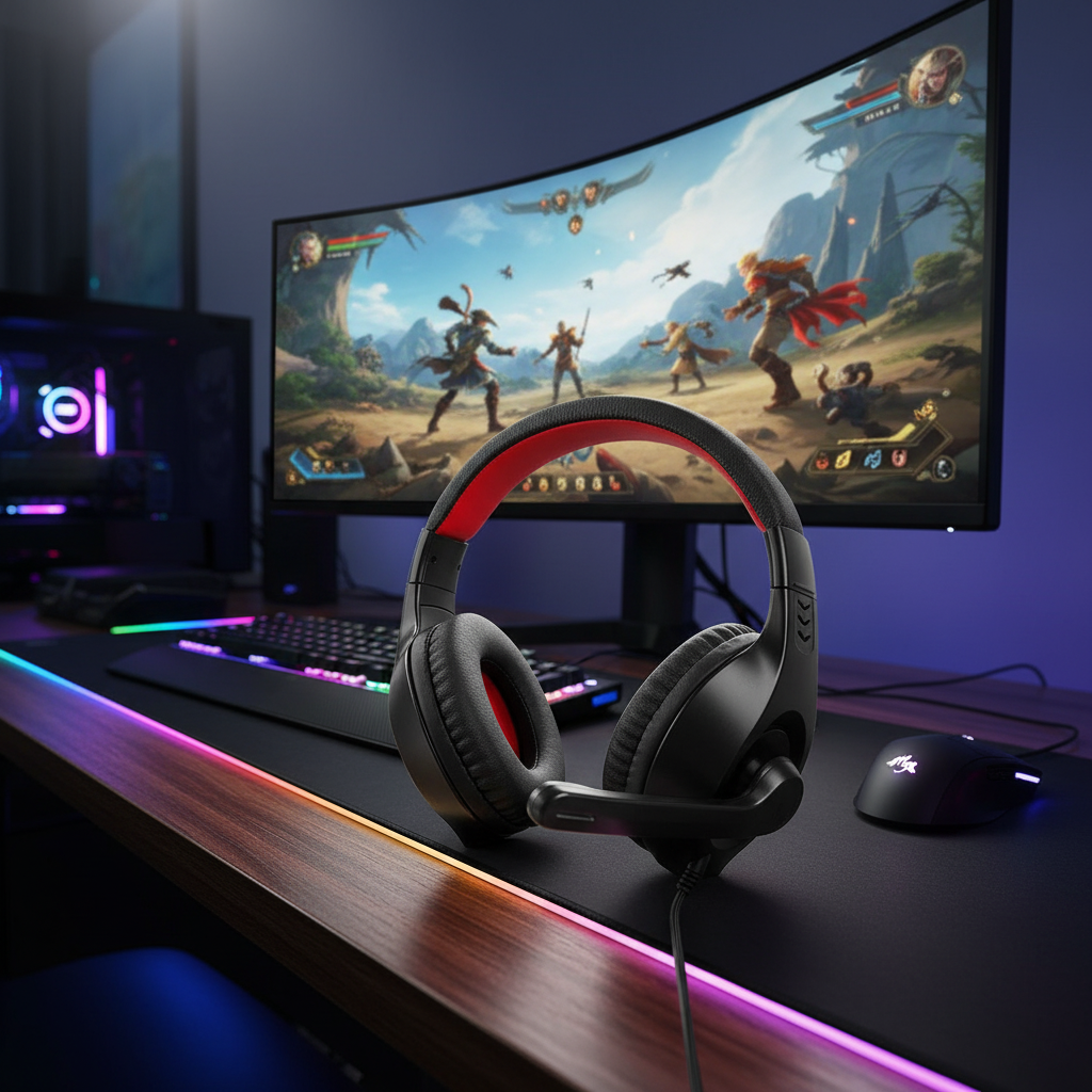 XTRIKE ME Stereo Sound Backlit Gaming Headset