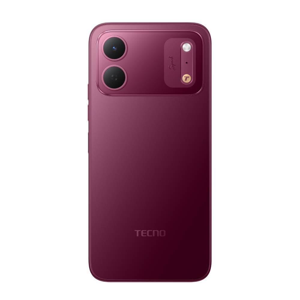 هاتف Tecno Spark 50C بسعة 128 جيجابايت وذاكرة RAM ‏4 جيجابايت | أحمر عنابي