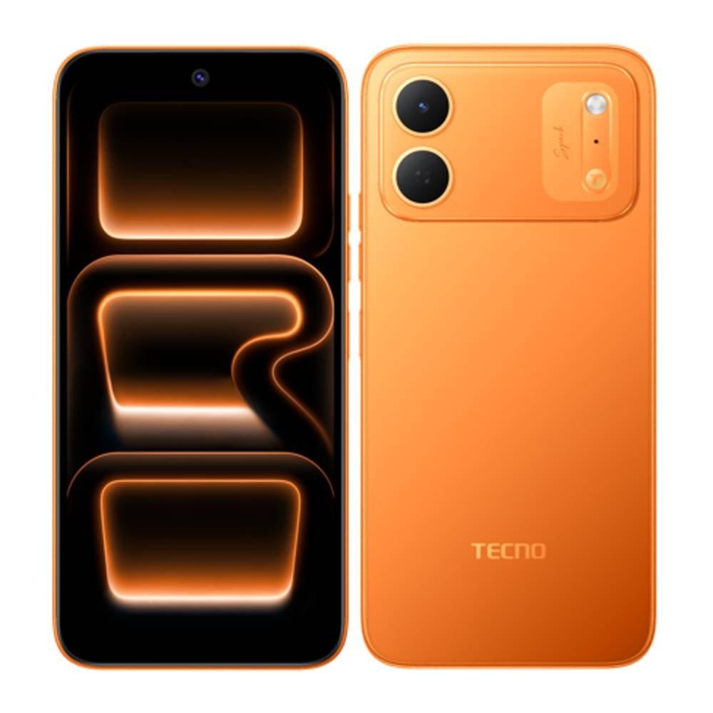 هاتف Tecno Spark 50C بسعة 128 جيجابايت وذاكرة RAM ‏4 جيجابايت | برتقالي