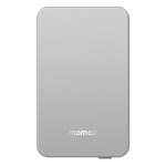 بطارية شحن متنقلة مومكس كيو مواج باور 6 مغناطيس - شحن  لاسلكي بسعة 5000 مللي أمبير | فضي