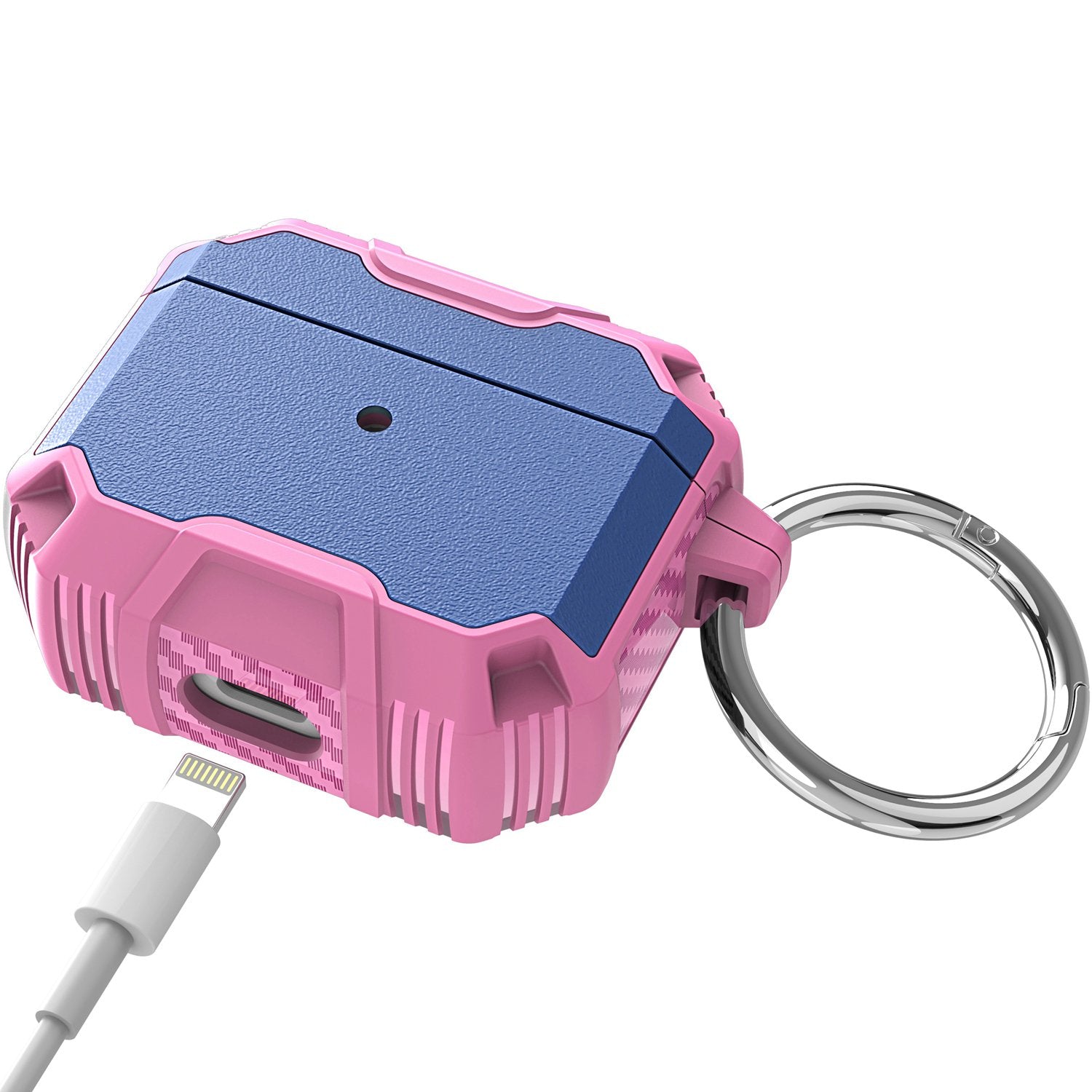 Shockproof Airpods 4 Case Rugged Drop Protection Navy/Pink