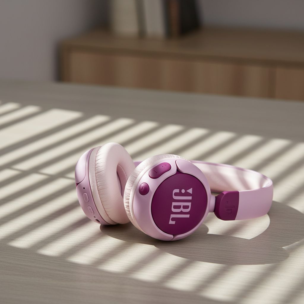 سماعات رأس Junior 320BT اللاسلكية فوق الأذن بتقنية البلوتوث مع ميكروفون مدمج من JBL  | بنفسجي