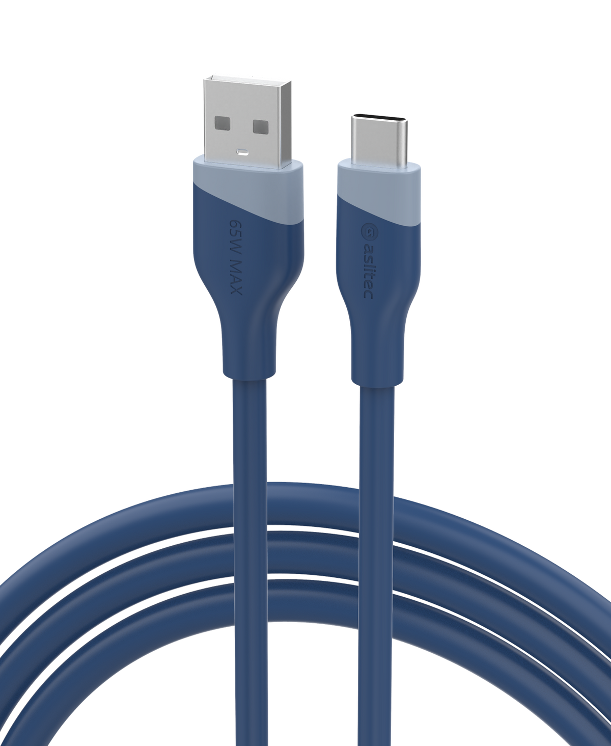 aslitec SILICORECHARGE 65W Fast Charging & Data Cable – USB-A to USB-C