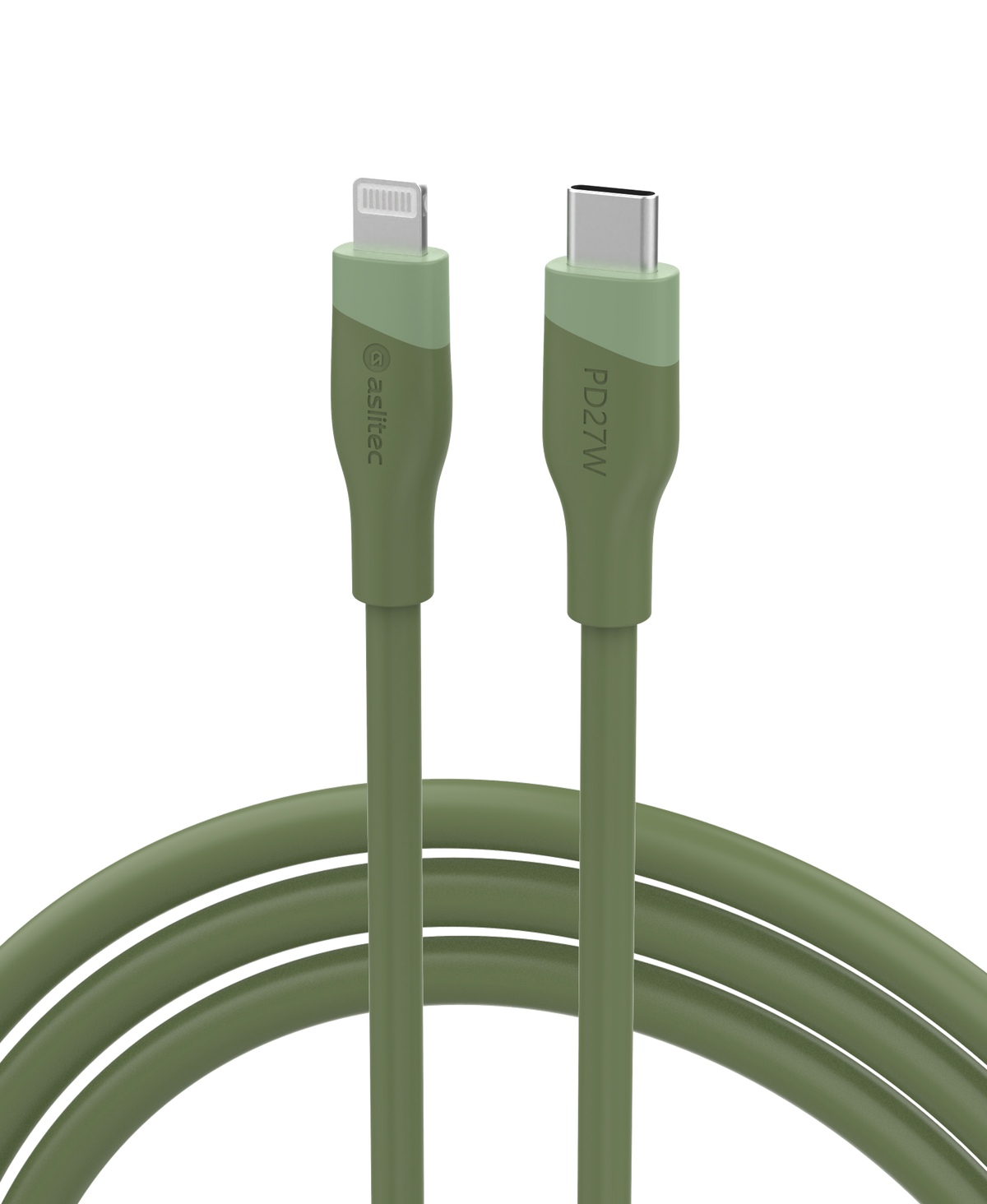 aslitec SILICORECHARGE SYNC Fast Charging & Data Cable – USB-C to Lightning