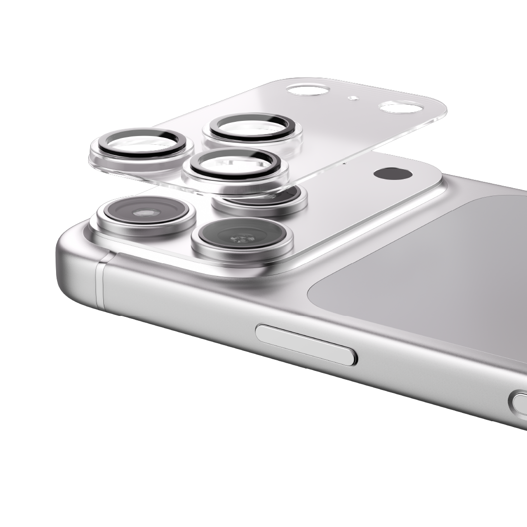 Asli  Global Armorlens Series Metal Tempered Glass Camera Lens Protector For IPhone  17 Pro | Clear