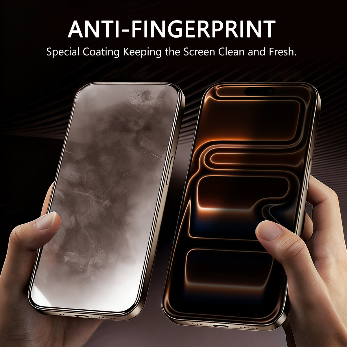 Asli Global E-Touch Shield Premium Glass With Applicator for iPhone 17 Pro Max | Privacy