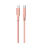 كيبل من Lzel نوع USB-C إلى USB-C 2.0، نقل بيانات بسرعة 480Mbps، طاقة 48V 5A، PD بقوة 240W، غلاف سيليكون سائل ناعم، هيكل TPE، طول 2 متر | بنفسجي