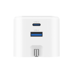 Asli  Global Powercore 45 Gan Dual Port Usb-A & Usb-C Fast Charger | White