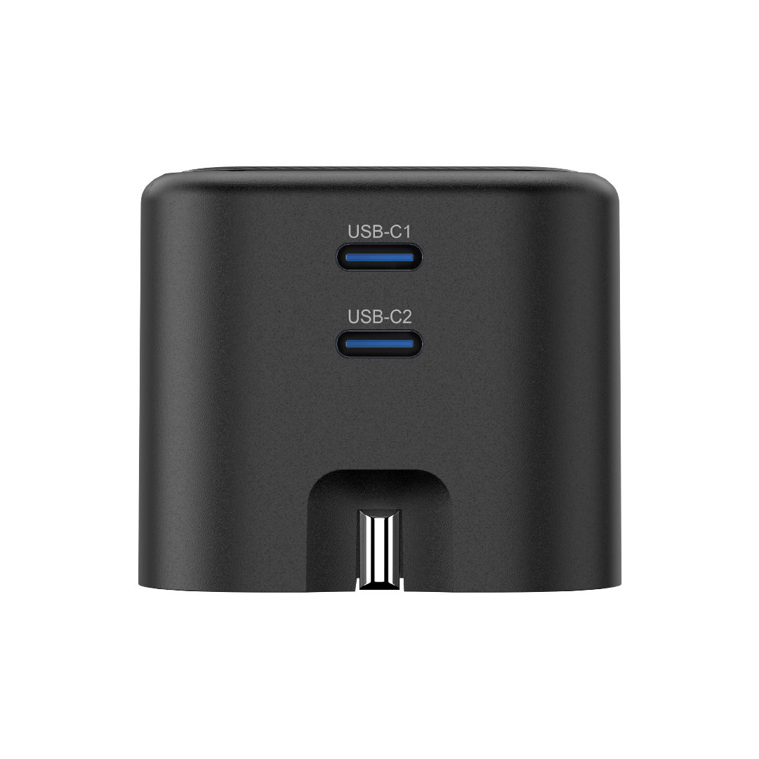Asli  Global Powercore Dual 45 Gan Dual-Port Usb-C Fast Charger | Black