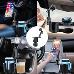 LZEL 2-In-1 Magnetic Car Phone Mount & Cup Holder Hands-Free Viewing I Strong Stability | Universal Phone Compatibility