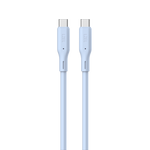 LZEL Celeris Silox CXL Soft Silicone USB-C to USB-C Cable, 480Mbps, 240W Max, 2m | Blue