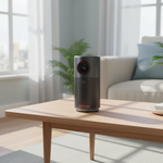 بروجيكتور نيوبولا كابسول إير | جهاز عرض ميني ذكي بدقة 720p HD مع Google TV ولوحة تحكم باللمس شفافة وبلوتوث | أسود