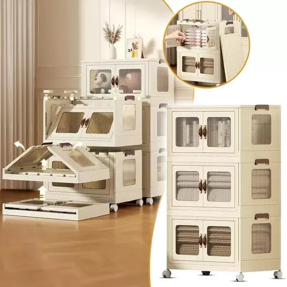 Multifunction eco-friendly storage organizer boxes plastic 3 drawer cabinet size 56*34*93cm