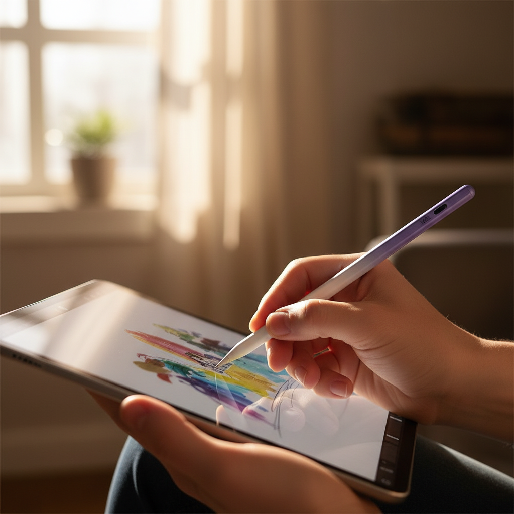 LZEL Protouch Neo iPad Pencil With Palm Rejection | Purple/White