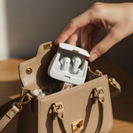 Asli Global Audiobag Echo Unique Handbag Styling TWS Bluetooth Earbuds |White