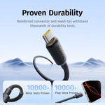 كيبل Baseus من السيليكون الرغوي للشحن ونقل البيانات USB-C إلى USB-C بقوة 100 واط بطول 2 متر | أسود 