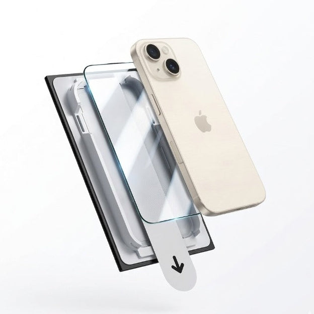 زجاج حماية Asli Global E-Touch Premium لهواتف iPhone 15 / 16