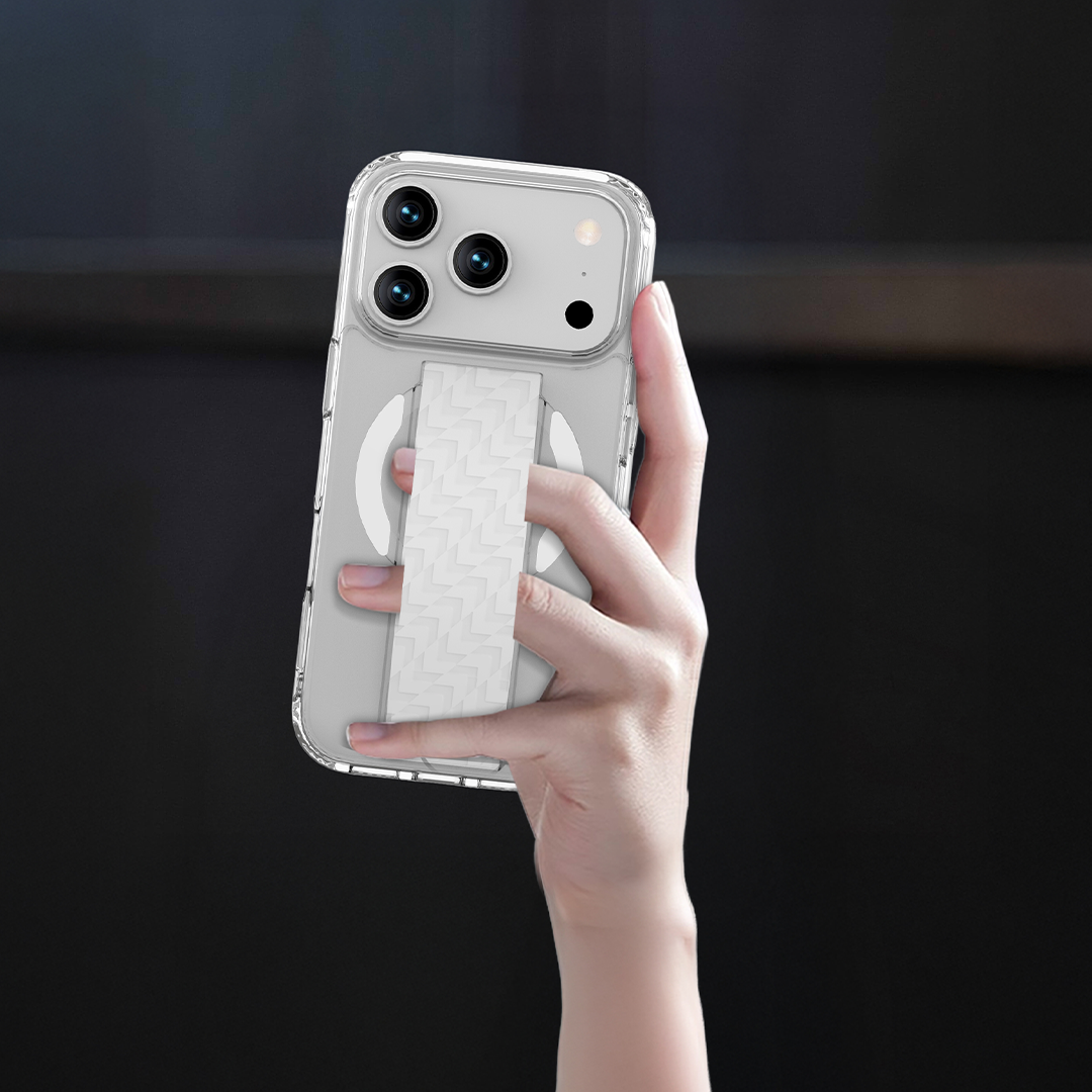 كڤر حماية LZEL MagNexa Grip MagSafe لهاتف iPhone 17 Pro | أبيض