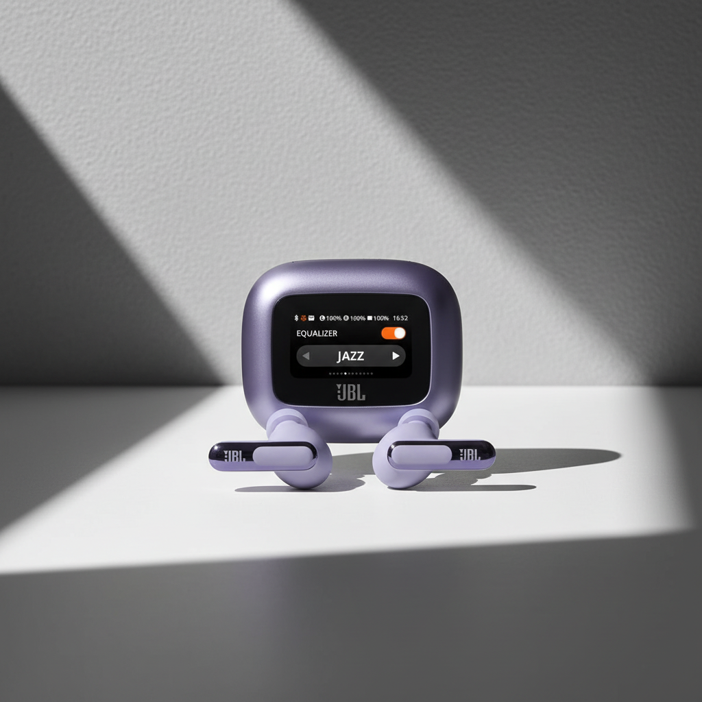 سماعات Live Beam 3 True لاسلكية مع شاشة من JBL | بنفسجي