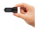 شاحن سيارة Power Drive بمنفذين بقوة 24 واط من Anker | أسود