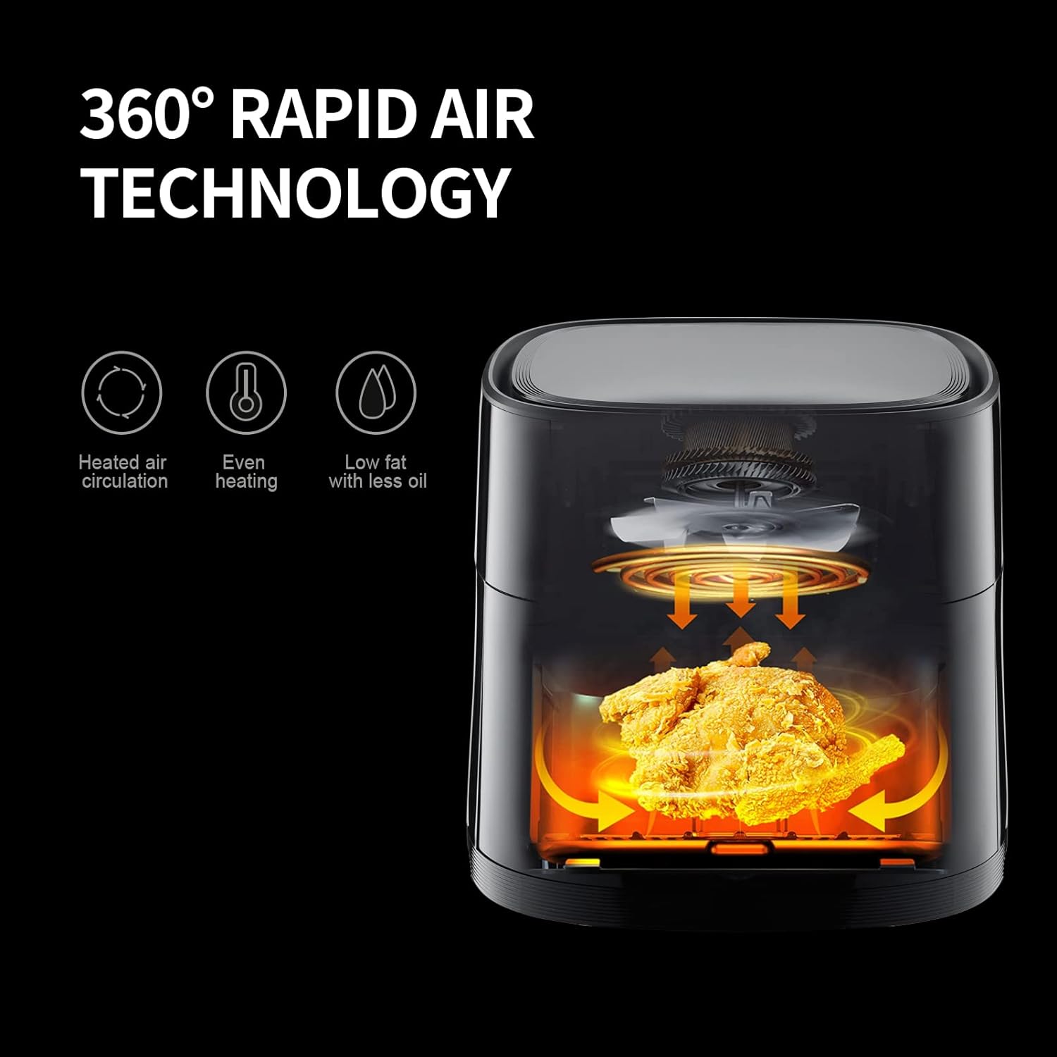 قلاية هوائية ذكية Emjoi UEAFS-04LT بتقنية Air Tech