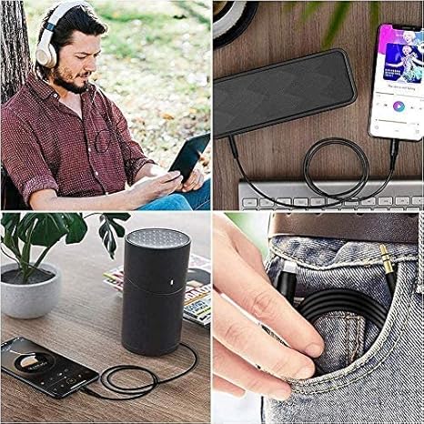 كيبل Lightning إلى مقبس صوت 3.5 مم من Apple بطول 1.2م | أسود