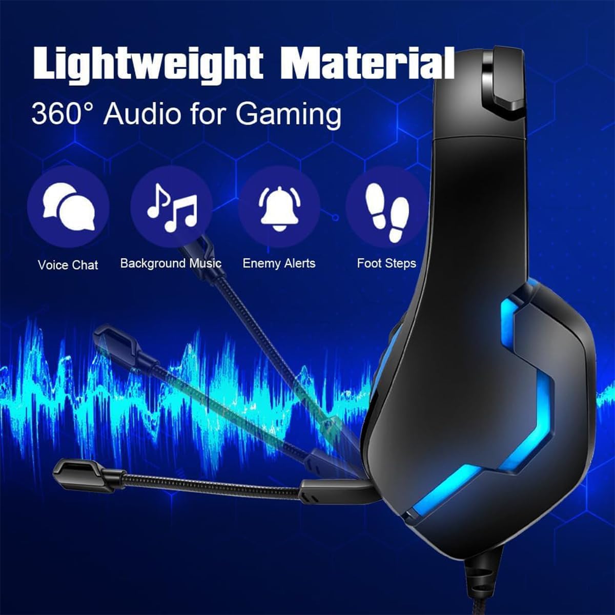 Hift Performance Professional Gaming Headset | Black Blue