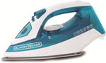 مكواة بخار X1575-B5 من Black & Decker قوة 1600 واط قاعدة سيراميك | أبيض وأخضر