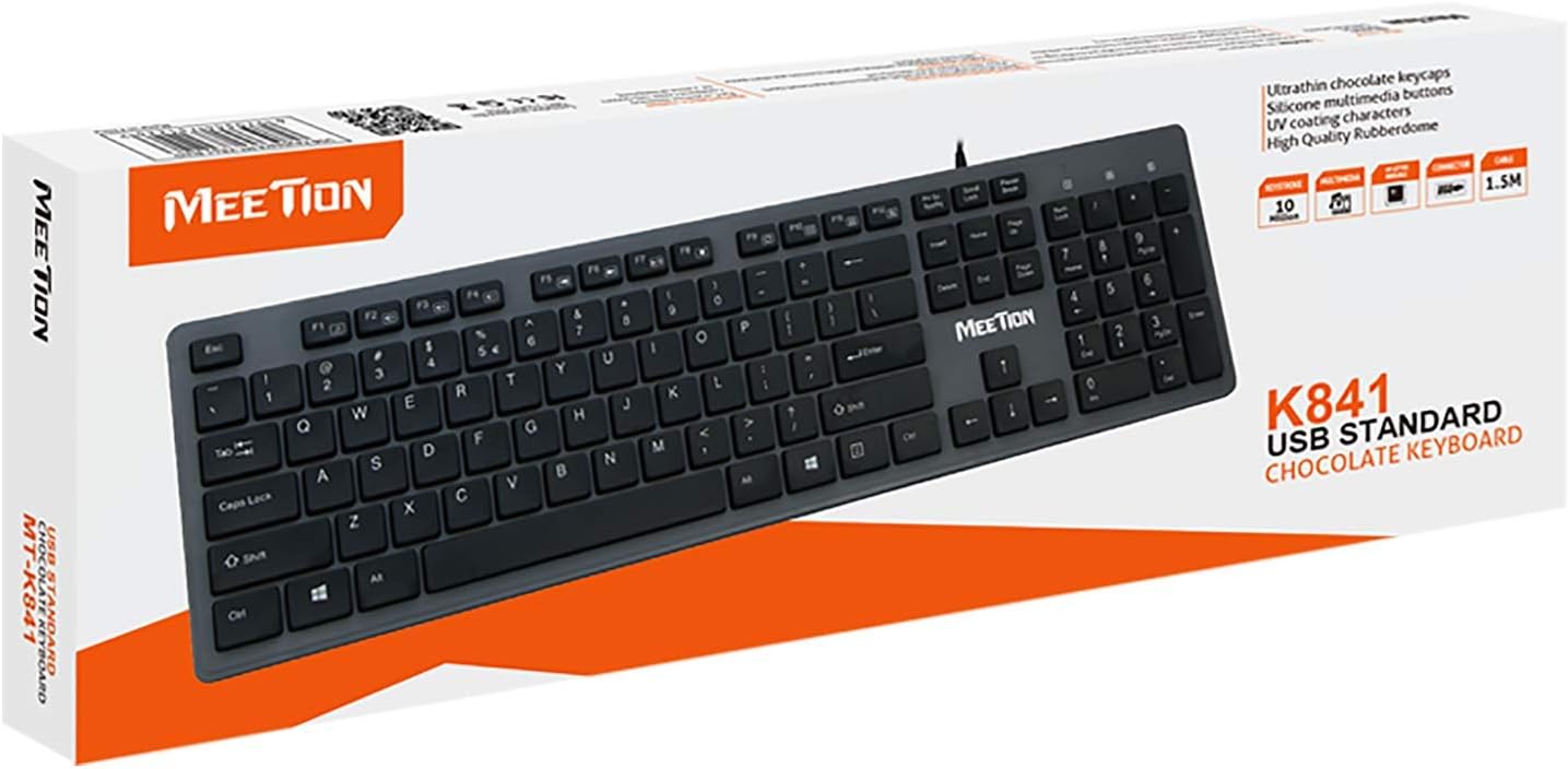 Meetion USB Standard Chocolate Keyboard