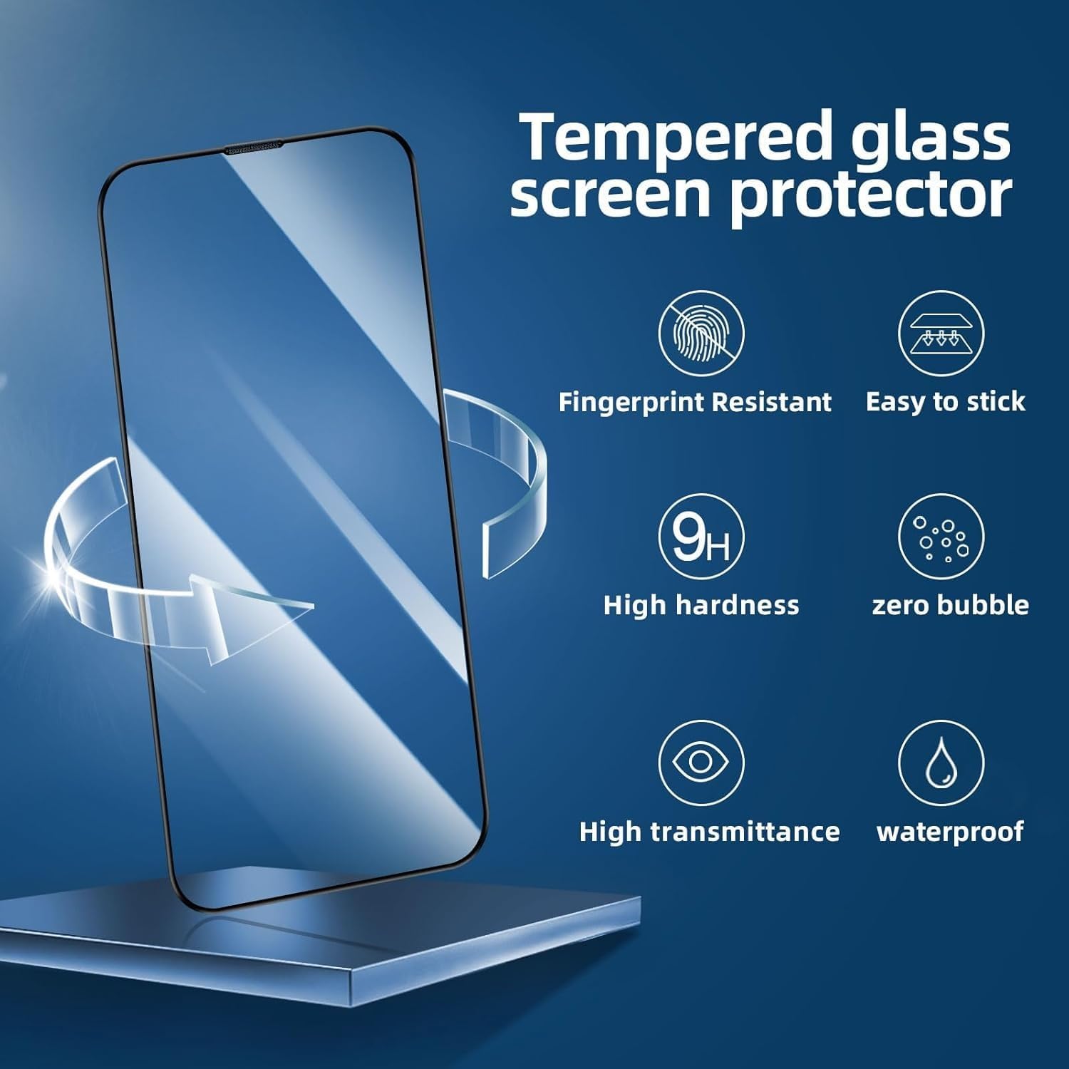 حماية شاشة من 90 Percent من الزجاج المقوى لهاتف iPhone 13 Pro