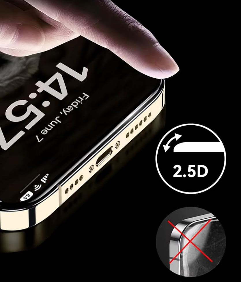 Anank iPhone 14 Glass 2.5D Reinforced Edge Protection