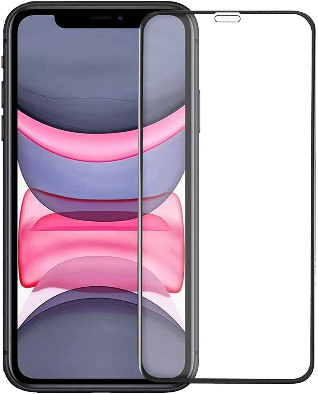 كڤر حماية شاشة زجاجي 2.5D لهاتف iPhone 11 و iPhone XR من Anank