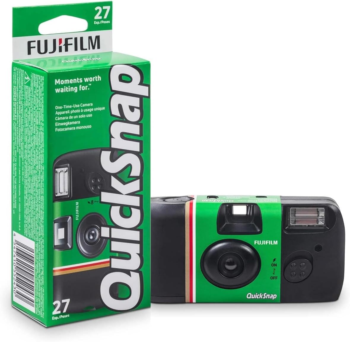 Fujifilm QuickSnap Flash 400 One-Time-Use Camera - 27 Exposures