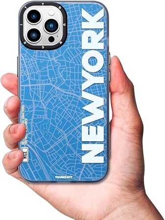 iPhone 13 Case Cover New York Youngkit Cover Protection - Blue