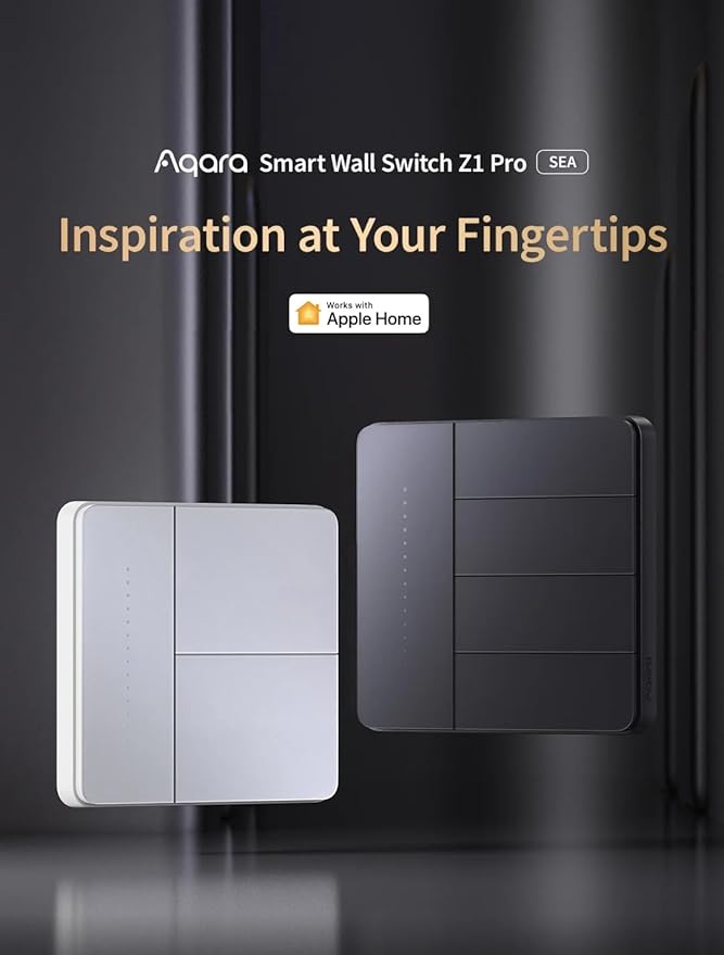 Aqara Smart Wall Switch Z1 Pro Double Rocker White | AK149CNW01