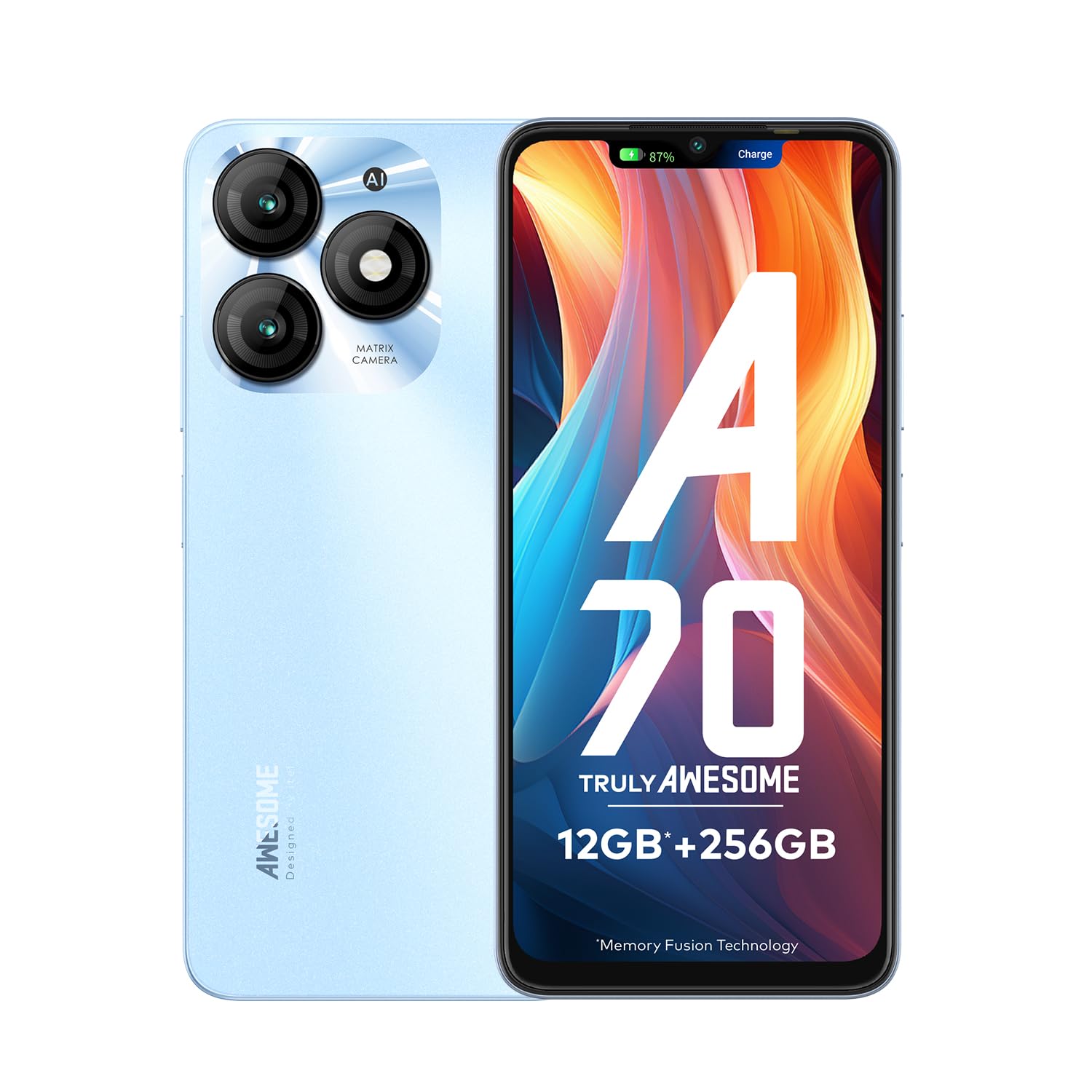 Itel A70 Awesome 256GB 4GB Phone – Azure Blue