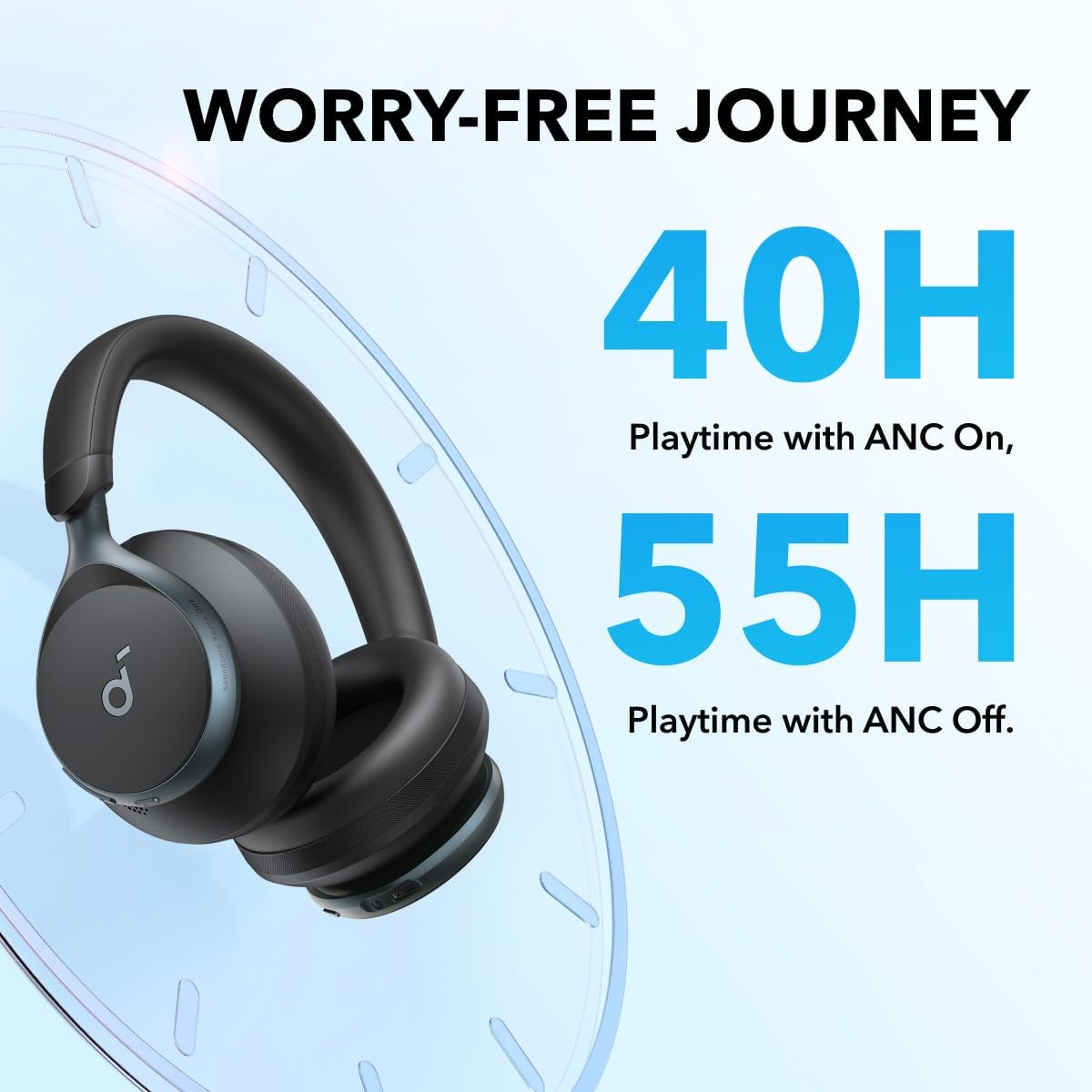 Anker Soundcore Space One Noise Cancelling Headphones – Black