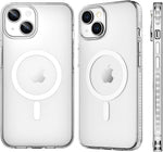 كڤر حماية من أسلي جلوبال يدعم MagSafe غير قابل للاصفرار لهاتف iPhone 15 Plus | شفاف