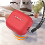 Xin_E Silicone Case For Airpods Pro 2 | Red