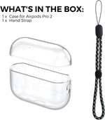 AHASTYLE AirPods Pro 2 Case Silicone Protective Cover | Clear