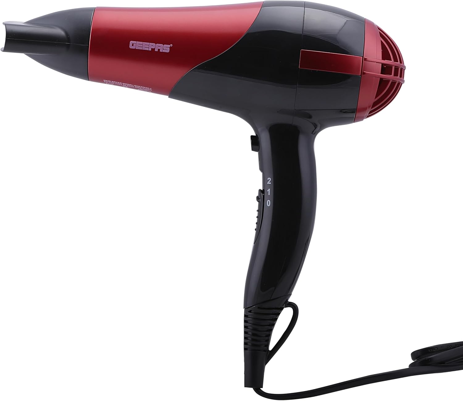 Geepas Hair Dryer & Straightener Combo – Ceramic, Red